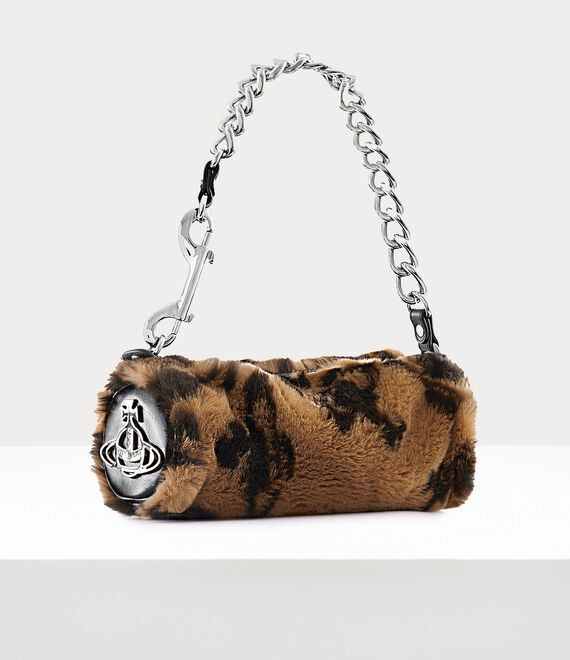 Vivienne Westwood Cylinder Bag in MULTI BEIGE/BROWN